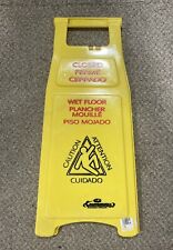 Caution Wet Floor Sign 119c Double Sided Fold-out For Public