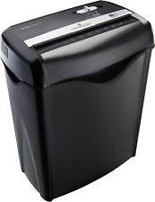 6 Sheet Cross Cut Paper And Credit Card Home Office Shredder With 3.8 Gallon Bin