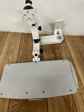 Icw Single Arm Lcd Wall Mount With Keyboard Tray And Dual Paralink - Used