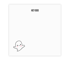 Halloween Post It Ghost Custom Sticky Notes With Hey Boo Cute Fall Stationary