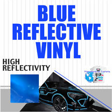 High Reflectivity Blue Reflective Sign Vinyl Adhesive Plotter 24x 10 Feet