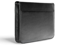 A4 Zipped Conference Folder Real Leather Business Folder Document 19 Bl 0-1