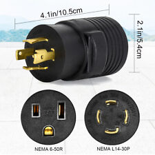 30amp Nema L14-30p To 6-50r 240v Welder Dryer Rv Ev Charger Power Cord Plug Us