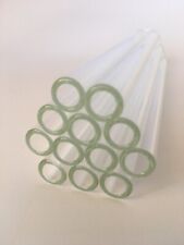 12 Long 12 Piece 12 Mm Od 8 Id Glass Pyrex Blowing Tubes Straw 2 Mm Thick Wall