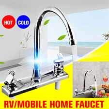 Us Rv Mobile Home Motor Vehicle Kitchen Sink Faucet Stainless Steel Finish Kit