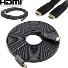 Premium Hdmi M-m Cable 25ft 30ft 50ft Flat Golf Plated Ps4 Xbox One 3d Hdtv Pc