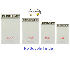 Each 100 6x9 9x12 10x13 12x16 Poly Mailers Shipping Envelopes Sealing Bags