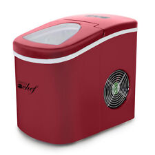 Deco Chef Portable Ice Maker Countertop Machine Makes 26 Lbs Ice Per Day Red