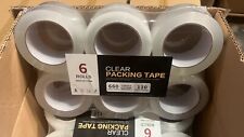 6 12 36 Rolls Packing Tape 2 110 Yards 2 Mil 330 Ft Clear Carton Sealing Tape