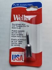 Wellerungar Pl111 Soldering Tip 14 Thread-on Tip Iron Clad .03 X .76mm - New