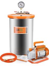 Bacoeng 5 Gallon Vacuum Chamber Kit With Vacuum Pump Standard Hvac New Open Box
