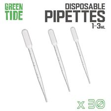 Pipettes - Plastic Disposable Pipette - Transfer Dropper - 30 Pack