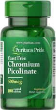 Puritans Pride Chromium Picolinate - 500mcg 100 Tablets