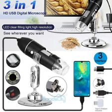 3 In1 8led 1600x 10mp Usb Digital Microscope Endoscope Magnifier Camera W Stand