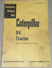 Cat Caterpillar D4 Tractor Dozer Service Shop Repair Manual 4g 7j 2t 5t 6u 7u