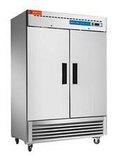 Commercial Reach In Refrigerator Cooler Fridge 54 Inch 2 Solid Door 49 Cu.ft