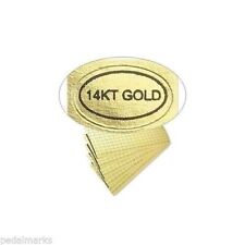 100 Peel Off Adhesive Labels Oval 12 X 516 Marked 14kt Gold 14 Kt Tag 14k