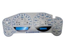 Tae 2007 2014 Gmc Chevrolet Truck Gauge Face Overlay White With Blue Scales