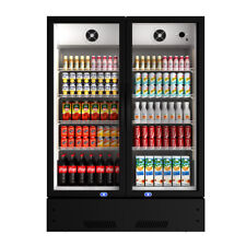 39 Commercial 2 Glass Doors Merchandiser Refrigerator Display Cooler 17.1 Cu.ft