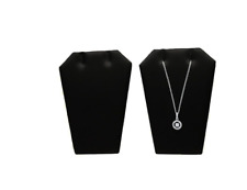 Black Velvet Earring Jewelry Display Holder One Pair Earringnecklace Stand 3h