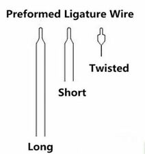 Dental Orthodontic Wire Preformed Ligature Ties Stainless Steel Long Short Twist