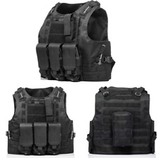Tactical Military Vest Molle Combat Police Assault Adjustable Swat Plate Carrier