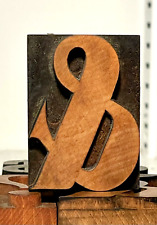 Wood Ampersand Punctuation Vintage Letterpress Letter Print Type Printing 2