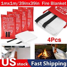 4x Large Fire Blanket Fireproof For Home Kitchen Office Caravan Emergency Safety