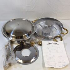 Restlrious Silver Stainless Steel Chafing Dish Set For Catering Event Used