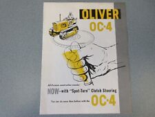 Oliver Oc-4 Crawler Sales Brochure 4 Page