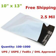 100-1000 10x13 Poly Mailers Shipping Envelopes Self Sealing Plastic Bags 2.5 Mil