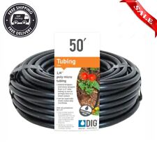 14 Inch X 50 Ft Poly Micro Drip Tubing Irrigation Line Black Water Emitter New
