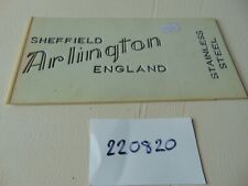 Gravograph Type Machine Engraving Template Arlington Cutlery Sheffield