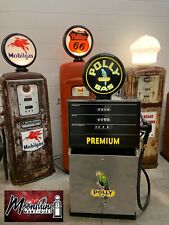 Restored Vintage 1960s Polly Gas Gilbarco Gas Pump - Mancave Garage Decor