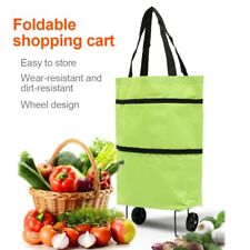 Portable Grocery Shopping Trolley Cart Foldable Wheels Rolling Laundry