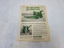 Oliver The New Self-propelled Combine Page From Cappers Farm May 1958