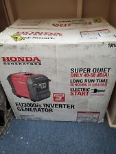 New Honda Eu3000is Portable Gas Powered Generator Inverter Wwheel Kit