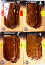 Plainsman Premium Cabretta Brown Leather Gloves Work 2 Pairs Xl L M Or S