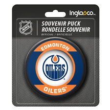 Edmonton Oilers Nhl Retro Team Logo Souvenir Hockey Puck