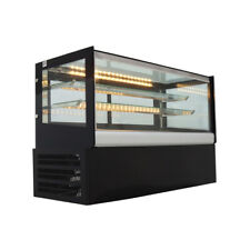 47 Refrigerated Bakery Showcase Commercial Cake Display Cooler Back Open 220v