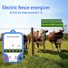 Dc 12v Solar Electric Fence Energizer For Containing Livestock And Wild Animals