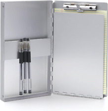 Small Aluminum Clipboard With Storagememo Size Recycled Metal Snapak Form With