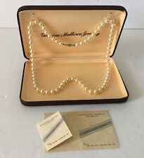 Genuine Mallorca Jewelry Pearls 24 Original Gift Box 8mm Knotted Spain