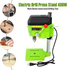 Mini Drill Press Bench Compact Small Electric Drilling Machine Work 110v 480w