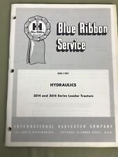 Ih International Harvester Hydraulics Gss-1381 Service Manual 3514 3616 Loader