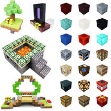 Minecraft Building Block Toys Magnetic Tiles Cube Transmission Hell Gate Figure