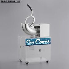 Commercial Heavy-duty Electric Snow Cone Maker Shaved Ice Machine Syrup Slushie