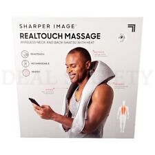 Sharper Image Realtouch Shiatsu Wireless Neck And Back Massager With Heat - Gray