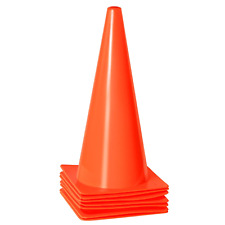 7 Pack Traffic Safety Cones 15 Inch Orange Parking Cones Training Cones Plas