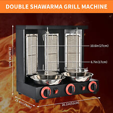 Gas Commercial Shawarma Machine Vertical Rotisserie Oven Grill Tacos Al Pastor